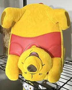 Loungefly Disney Winnie the Pooh Plush Mini Backpack Yellow/Red - Image 1