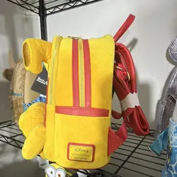 Loungefly Disney Winnie the Pooh Plush Mini Backpack Yellow/Red - Image 2