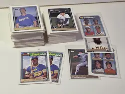 1992 TOPPS GOLD WINNER BASEBALL LOT OF 165+ W/Stars & Rookies Manny Ramirez - Image 1