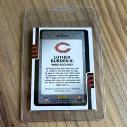 2025 Panini Donruss Rated Rookie Luther Burden III #395 Bears Red Pandora - Image 2