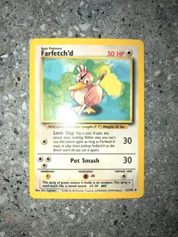Pokemon TCG Cards Farfetch'd 27/102 Base Set Uncommon - Image 3