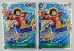 One Piece Card Game TCG Monkey D Luffy PRB02-005 SR The Best Vol 2 X2 - Image 1