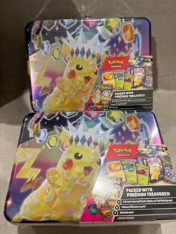 Pokemon TCG: Fall 2024 Collector Chest (Surging Sparks Theme) Lunch Box x2 - Image 1
