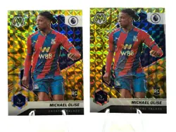 Michael Olise 21/22' Panini Mosaic Gold Reactive RC #136 (x2) - Image 1