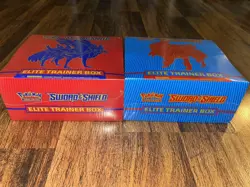 Pokemon TCG Sword & Shield Base Set Elite Trainer Box ETB Lot (x2) 820650104459 - Image 2