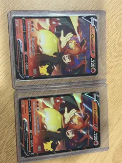 Pokemon Lance's Charizard V - SWSH133 - Celebrations 25th - Promo (x2) - Image 1