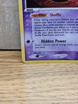 Unown O/28 EX Unseen Forces Holo Rare Pokemon Card TCG - Image 5