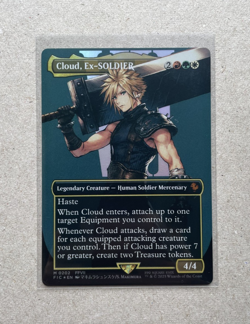 Cloud, Ex-SOLDIER (Borderless) Foil - Final Fantasy - MTG English - Image 1