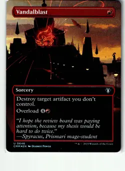 Vandalblast (Borderless) 646 Commander Masters Magic: The Gathering Foil LP - Image 1