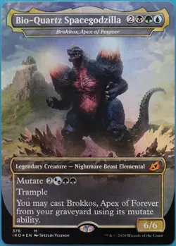 Bio-Quartz Spacegodzilla Brokkos, Apex of Forever Godzilla FOIL Ikoria NM 521042 - Image 1