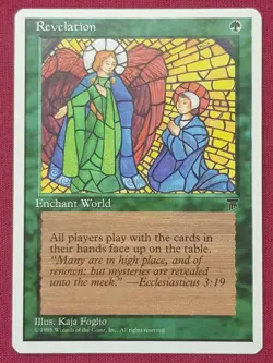 Magic The Gathering CHRONICLES REVELATION green card MTG - Image 1