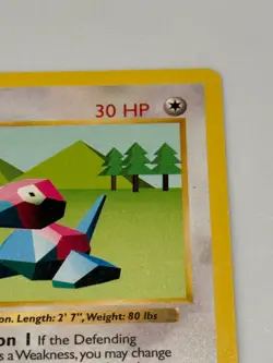 Shadowless 1st Edition Porygon Gray Stamp Pokemon Card 1999 WOTC Base Set RARE - Image 3