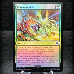 Magic MTG Final Fantasy - Chocobo Kick - FIN C 0178 FOIL MINT - Image 1