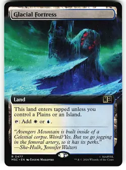 Glacial Fortress (Extended Art) 477 - NM - R Commander: Marvel Super Heroes - Image 1