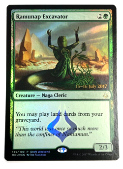 MTG Ramunap Excavator Hour of Devastation HOU Draft Weekend Foil Promo 2017 NM - Image 1