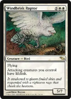 WINDBRISK RAPTOR Shadowmoor MTG Magic the Gathering Cards DJMagic - Image 1