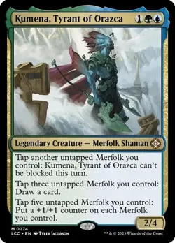 1x KUMENA, TYRANT OF ORAZCA - Merfolk - Ixalan - MTG - NM - Magic the Gathering - Image 2