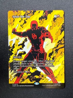 Seize the Day BORDERLESS - Marvel Super Heroes (MTG) - Image 1