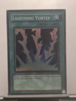 Lightning Vortex FET-EN040 Super Rare Flaming Eternity Yu-Gi-Oh NM CY40 - Image 2