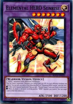 Elemental HERO Sunrise BLC1-EN155 Chapter 1 Yu-Gi-Oh 1st Edition LP - Image 1