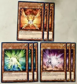 Yugioh! 3x Herald of Orange Purple Green Light Deck MZTM Rare 1st Ed NM - Image 1