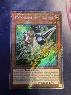 Yugioh! 1x PSY-Framegear Gamma RA05-EN006 Platinum Secret Rare 1st Ed NM - Image 1