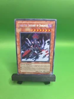 YUGIOH GORZ EMISSARY OF DARKNESS DLG1-EN000 SECRET LIGHT PLAYED - Image 1