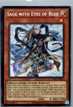 Sage with Eyes of Blue Unlimited Secret Rare Legendary Coll Kaiba LCKC-EN015 NM - Image 1