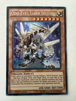 Yugioh - Odd-Eyes Saber Dragon - Secret - 1st - YS15-ENF00 - NM - Image 1