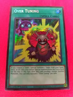Yugioh Over Tuning BLGG-EN034 Secret Rare 1st Edition NM!!! - Image 1