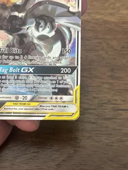 Pikachu & Zekrom GX TAG TEAM GX Promo Holo SM168 English Pokemon Card MP - Image 5