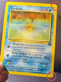 Psyduck Black Star Promo #20 Non Holo 2000 Vintage Pokemon Card WOTC LP Raw - Image 3