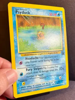 Psyduck Black Star Promo #20 Non Holo 2000 Vintage Pokemon Card WOTC LP Raw - Image 5