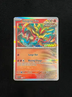 Surging Sparks Prerelease Promo Pokemon Cards Set Gouging Fire Chien-Pao Holo - Image 2