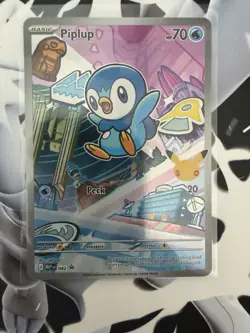 Pokemon Piplup 042 Promo Holo Illustration Rare 2026 NM/M Mint Clean Card 🔥 - Image 1