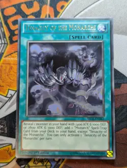 Yu-Gi-Oh! Tenacity Of The Monarchs Rare Card SECE-EN061 - Image 1