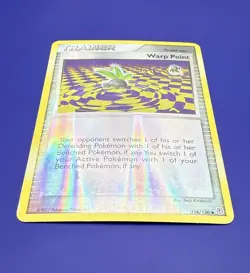⚡Warp Point 116/130 Diamond and Pearl Reverse Holo LP Pokemon Card 2007 - Image 2