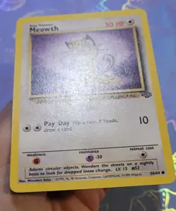 Meowth 56/64 Jungle 1999 Pokemon Card NM - Image 3