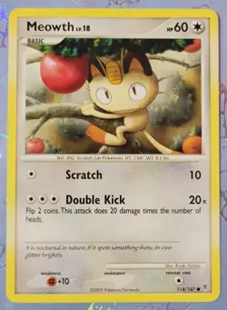 Meowth 114/147 Supreme Victors Pokemon Card NM+ - Image 1