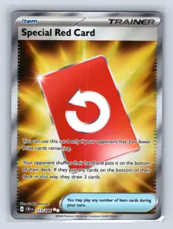 Special Red Card 113/086 Ultra Rare Chaos Rising Pokemon Holo Near Mint - Image 1