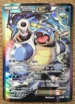 Pokemon TCG Blastoise EX Promo Holo Rare Card XY122 Near Mint - Image 1