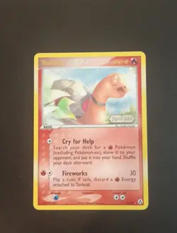 Torkoal 27/92 EX Legend Maker Reverse Holo Pokemon Card - LP/MP - Image 1