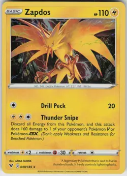 Holo Zapdos (Cosmos Holo) 048/185 Promo Miscellaneous Cards & Products Near Mint - Image 1