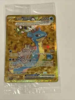Lapras EX 164 SV SEALED PROMO Holo Full Art Pokemon Card - Image 1