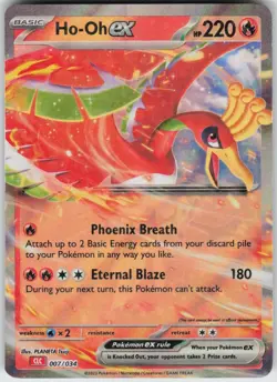 Played Holo Ho-oh ex 007/034 Classic Collection Trading Card Game Classic MP - Image 1