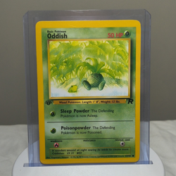 Oddish Team Rocket Stamped 1st Edition 63/82 Pokemon Card Rare Vintage - Image 1