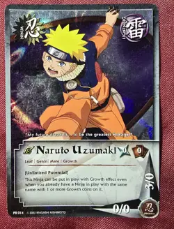 Bandai Naruto CCG Naruto Uzumaki PR-014 Promo Cards Foil Promo English 2002 - Image 1