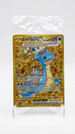 Sealed Lapras ex SVP 164 Gold Hyper Rare Terapagos UPC Promo Card Exclusive NM - Image 1