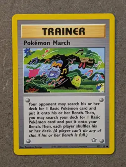 Pokemon Card 2000 POKEMON MARCH 102/111 Neo Genesis Common NM - Image 1