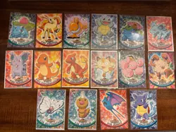 Lot of 112 Base + 26 Holo Inserts ~Topps Pokemon Cards 1999 TV Animation Edition - Image 1